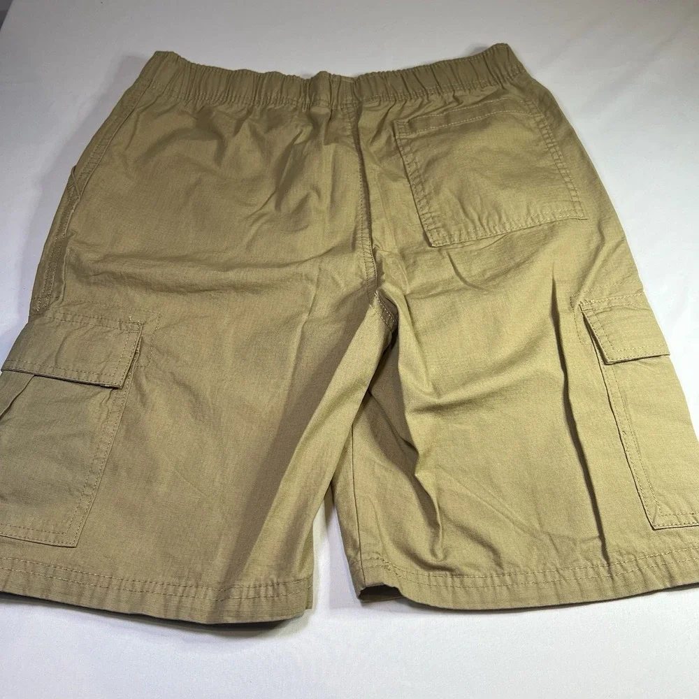 NWT CHILDREN'S PLACE BOYS SIZE‎ 14H KHAKI CARGO UNIFORM SHORTS ADJUSTABLE WAIST